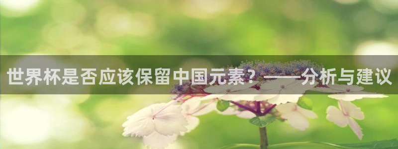 美洲杯直播：世界杯是否应该保留中国元素？——分析与建议